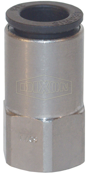 Legris Nylon/Nickel-Plated Brass Push-In Female Connector